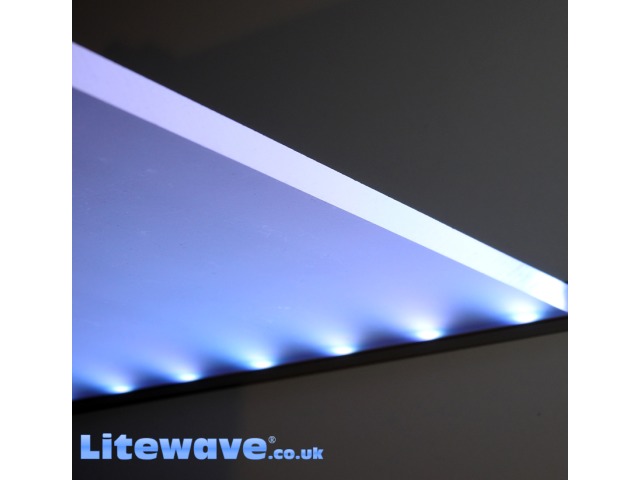 Colour Changeable LEDs lightinga glass or acrylic shelf